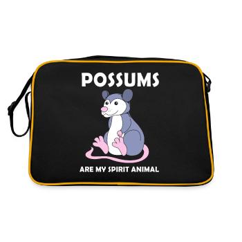 opossum - Retro Bag - black/gold - Back