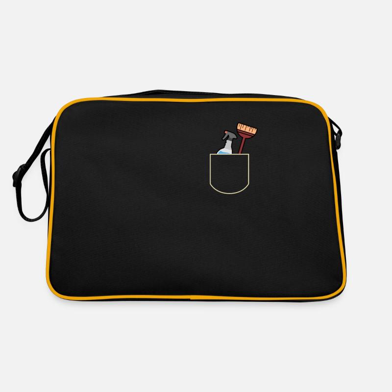 Janitorial Tools In The Pocket Janitor Gift Idea Retro Bag