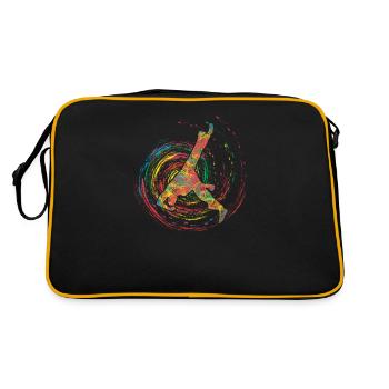 Capoeira Fight Dance Brésil Arts Martiaux - Sac Retro - noir/or - Dos