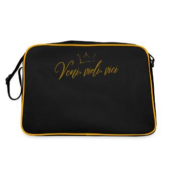 Couronne d'or Veni Vidi Vici - Sac Retro - noir/or - Dos