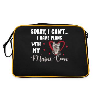 Chat des forêts d'Amérique Mainecoon - Sac Retro - noir/or - Dos