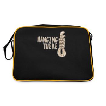 Gallows humor pitch black humor gift executioner - Retro Bag - black/gold - Back