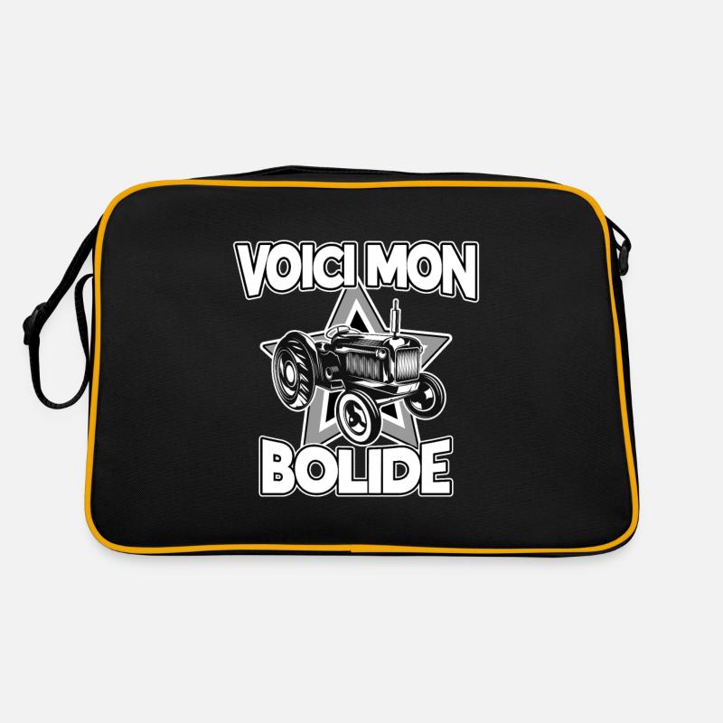 Here is my racing car - tractor humor Retro Bag