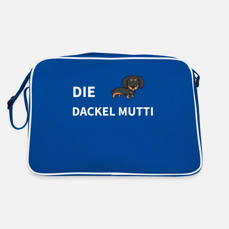 Dackel Mutti Hundebesitzer Haustier Dachshund Retro Tasche