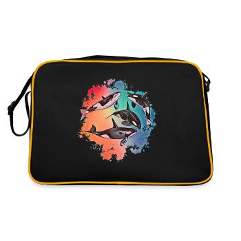 killer whale - Retro Bag - black/gold - Back
