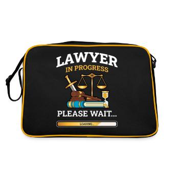 Cadeau avocat avocat avocat - Sac Retro - noir/or - Dos