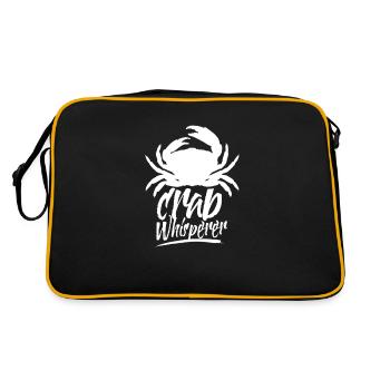 Crab Whisperer Crabe Pêche au crabe - Sac Retro - noir/or - Dos