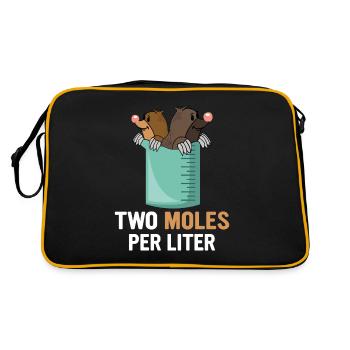 Deux moles par litre scientifique physicien - Sac Retro - noir/or - Dos