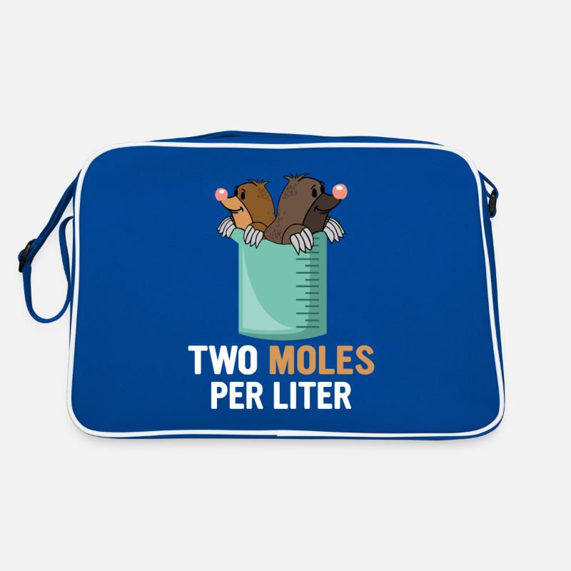 Two moles per liter scientist physicist Retro Bag