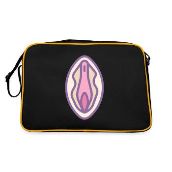 Sexe féminin vagin rose - Sac Retro - noir/or - Dos
