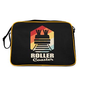 roller coaster - Retro Bag - black/gold - Back