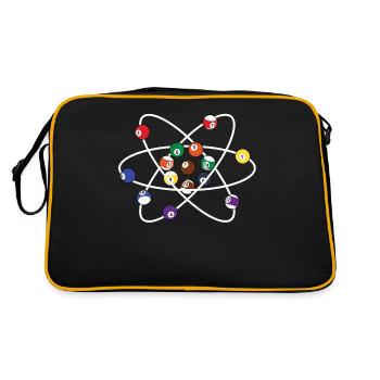 Billard Pool Snooker Cadeau drôle - Sac Retro - noir/or - Dos