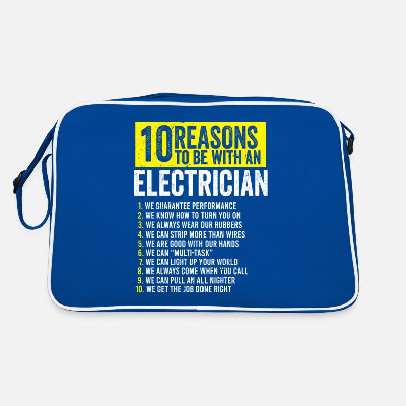 Electrician Electronics Technician Master Electrician Retro Bag