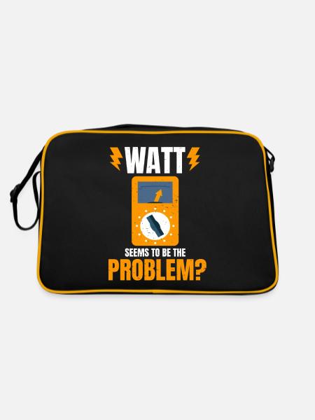 Electrician Electronics Technician Master Electrician - Retro Bag - black/gold - Back