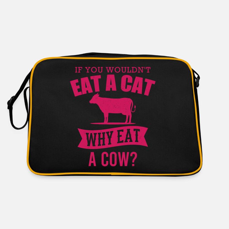 VEGETARIER Gift Animal Protector Vegan Retro Bag