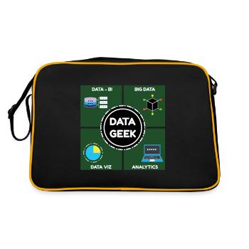 Talk Data To me Data Science and Datascientist - Retro Bag - black/gold - Back
