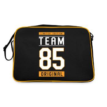 85 Year Old - 85th Birthday Funny Gift - Retro Bag - black/gold - Back