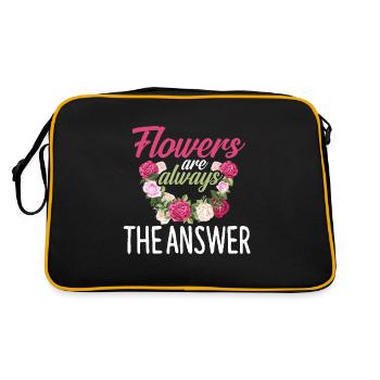 Fleuriste fleuriste bouquet de fleurs - Sac Retro - noir/or - Dos