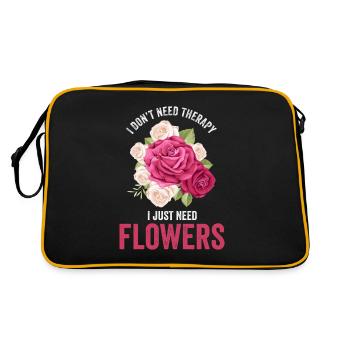 Fleuriste fleuriste bouquet de fleurs - Sac Retro - noir/or - Dos
