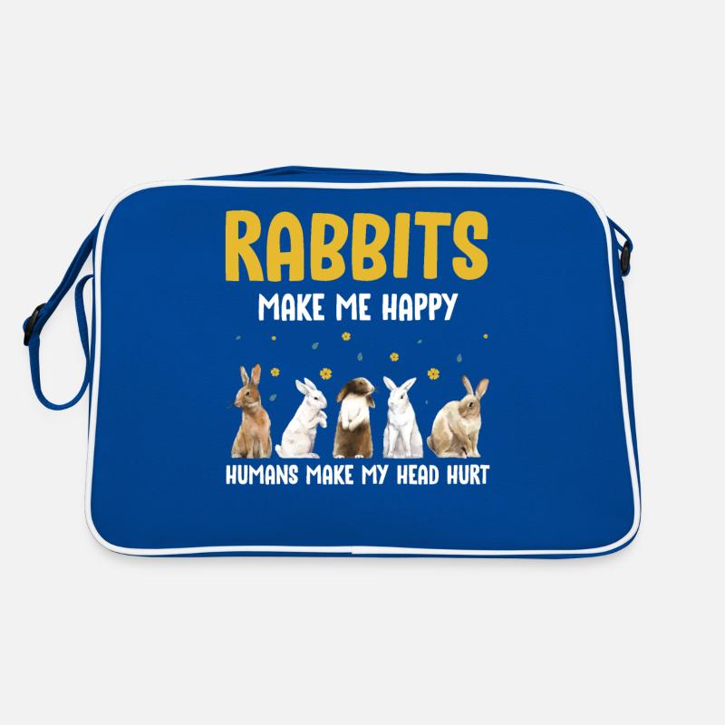 Bunnies rabbits Retro Bag