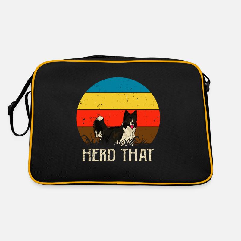 Herd that - Saying for shepherd and dog Retro Bag
