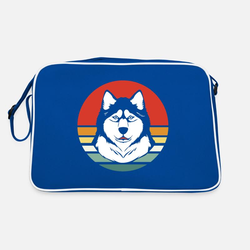 Malamute Schlittenhund Retro Tasche