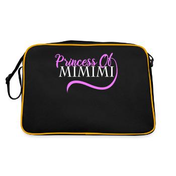 Princesse de MIMIMI Femmes Femmes Fille Idée cadeau - Sac Retro - noir/or - Dos