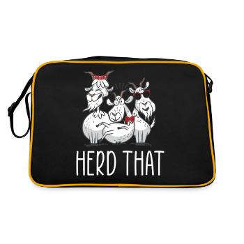 Goat goat - Retro Bag - black/gold - Back