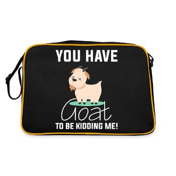 Goat goat - Retro Bag - black/gold - Back