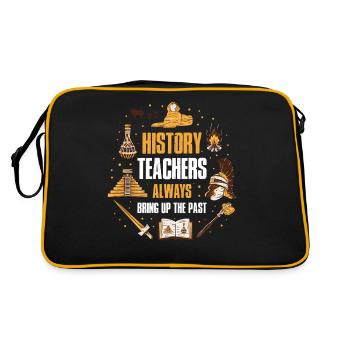 Cadeau de leçon de professeur d'histoire drôle - Sac Retro - noir/or - Dos