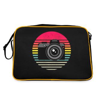 Vintage Retro Camera Photography Lover - Retro Bag - black/gold - Back