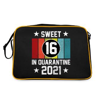 Rétro 16ème anniversaire Sweet 16 en quarantaine 16 - Sac Retro - noir/or - Dos