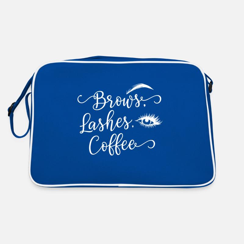 Brows Lashes Coffee Retro Tasche