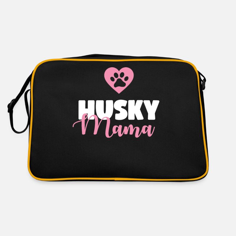 Husky dog Retro Bag