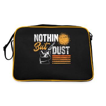Cadeau de poussière de tir au pigeon d'argile - Sac Retro - noir/or - Dos