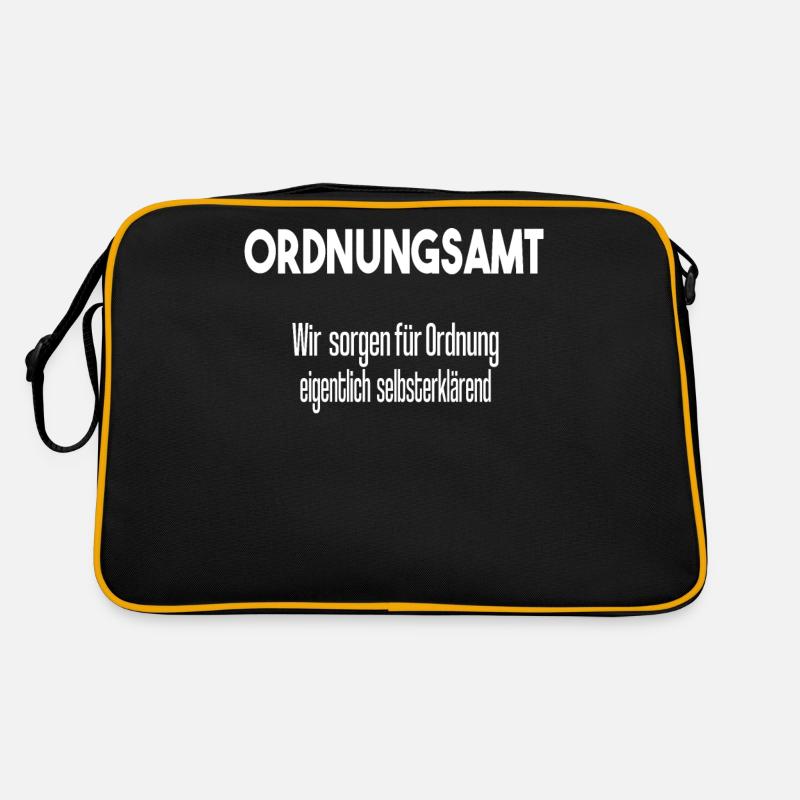 Ordnungsamt Sprüche Uniform Geschenkidee Retro Tasche
