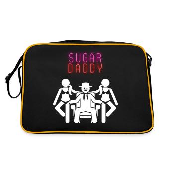 Sugar Daddy White Pink Red - Retro Bag - black/gold - Back