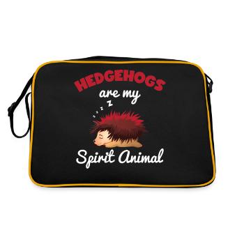hedgehog - Retro Bag - black/gold - Back