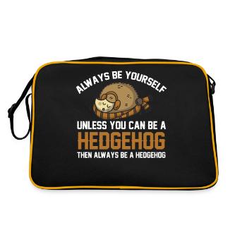 hedgehog - Retro Bag - black/gold - Back