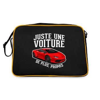 Juste une voiture de plus - humour cadeau - Sac Retro - noir/or - Dos