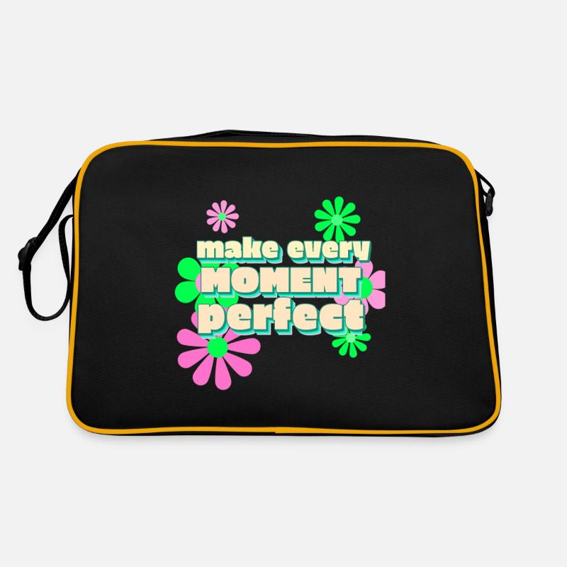 Happy make every moment perfekt Retro Tasche