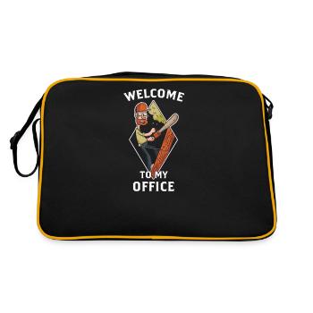 Tree climber arborist arborist tree care - Retro Bag - black/gold - Back