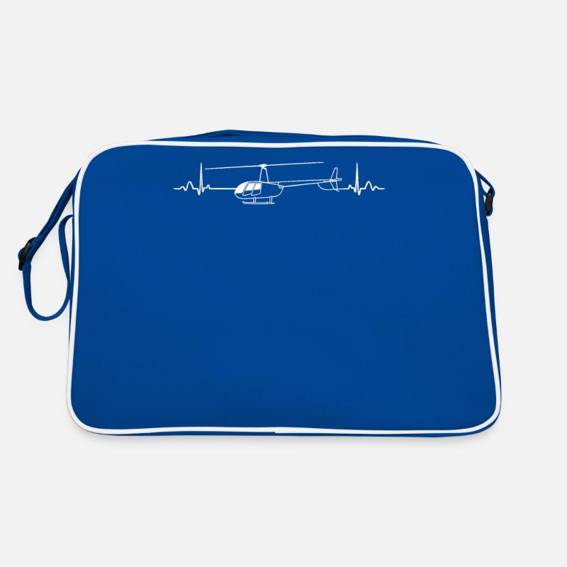 Robinson R44 Hélicoptère Heartbea pour pilotes Sac Retro