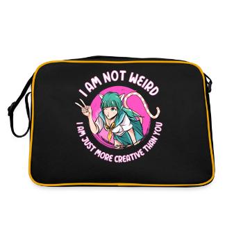 Cadeau de la fille de l'animé - Sac Retro - noir/or - Dos