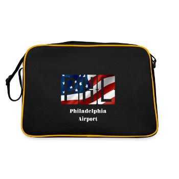 Philadelphia Airport - Retro Bag - black/gold - Back