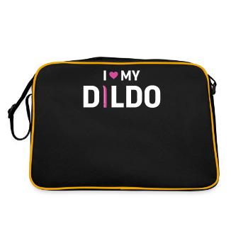 BDSM Bondage Sex Plug Anal Dildo Vibrator Sous - Sac Retro - noir/or - Dos