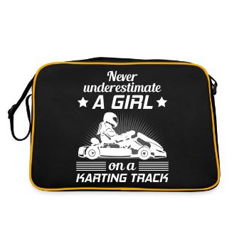 Kart kart karting Kart karting femme cadeau - Sac Retro - noir/or - Dos