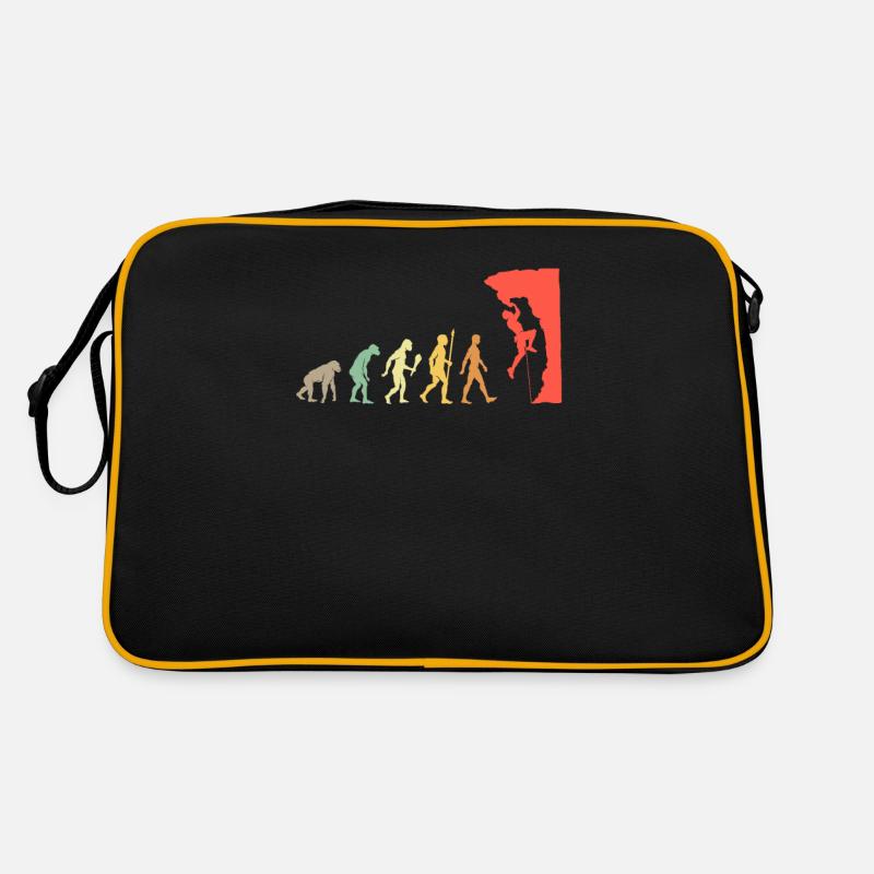 Vintage Klettern Evolution Kletterer Bouldern Retro Tasche