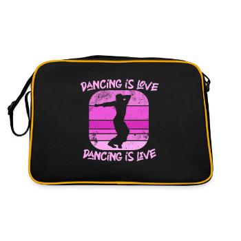 dancing is love dancing is life - Retro Bag - black/gold - Back