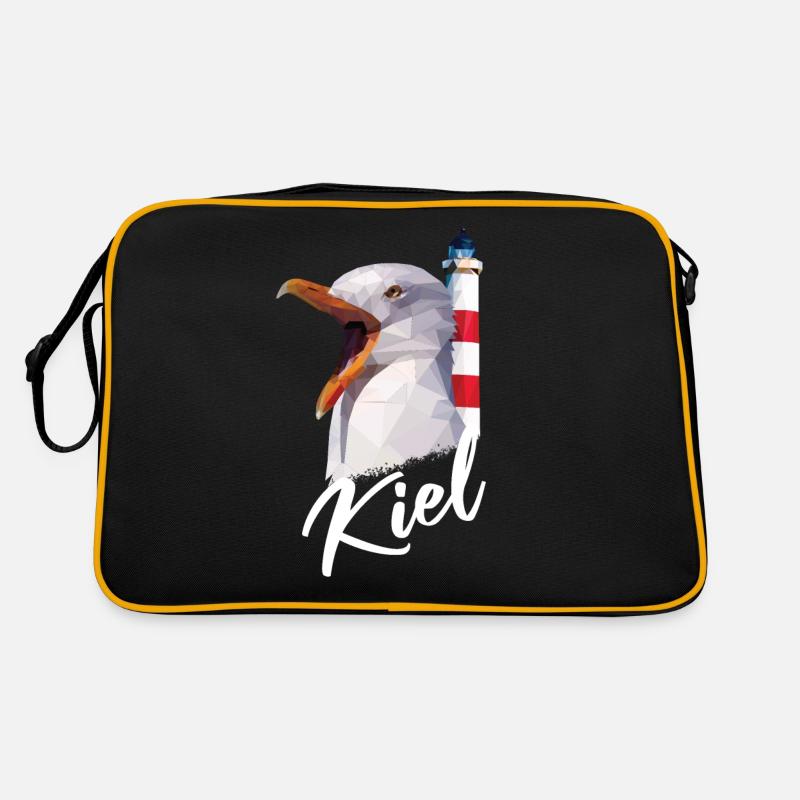 Cadeau souvenir de la ville natale de Kiel Sac Retro